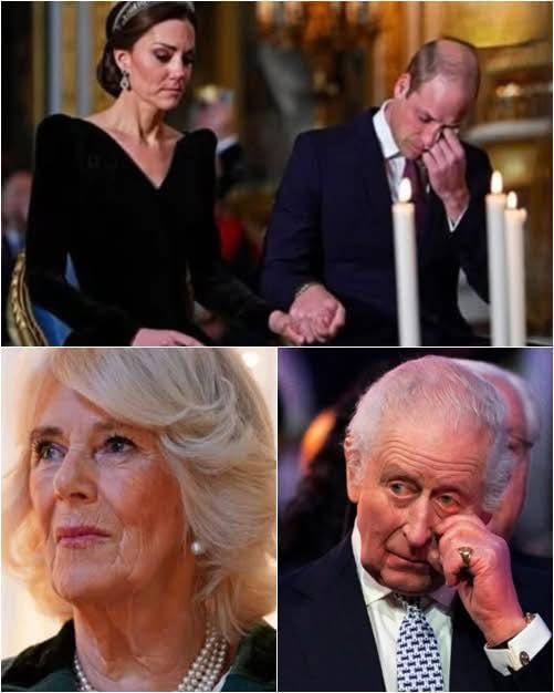 The bells tolled through the Palace, signaling an urgent royal meeting. King Charles summoned everyone at 1 A.M. — except Harry. The press was banned from filming or taking photos. In the candlelight, William clutched Kate’s hand and wept. Then, a haunting voice broke the silence: ‘Camilla has…’” SEE MORE BELOW