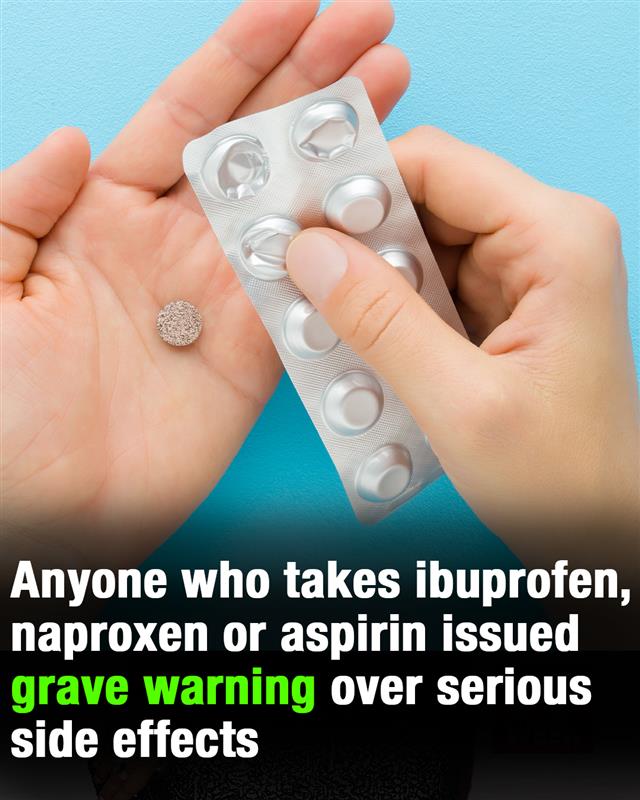 Doctor warns of serious risks linked to ibuprofen, naproxen, and aspirin