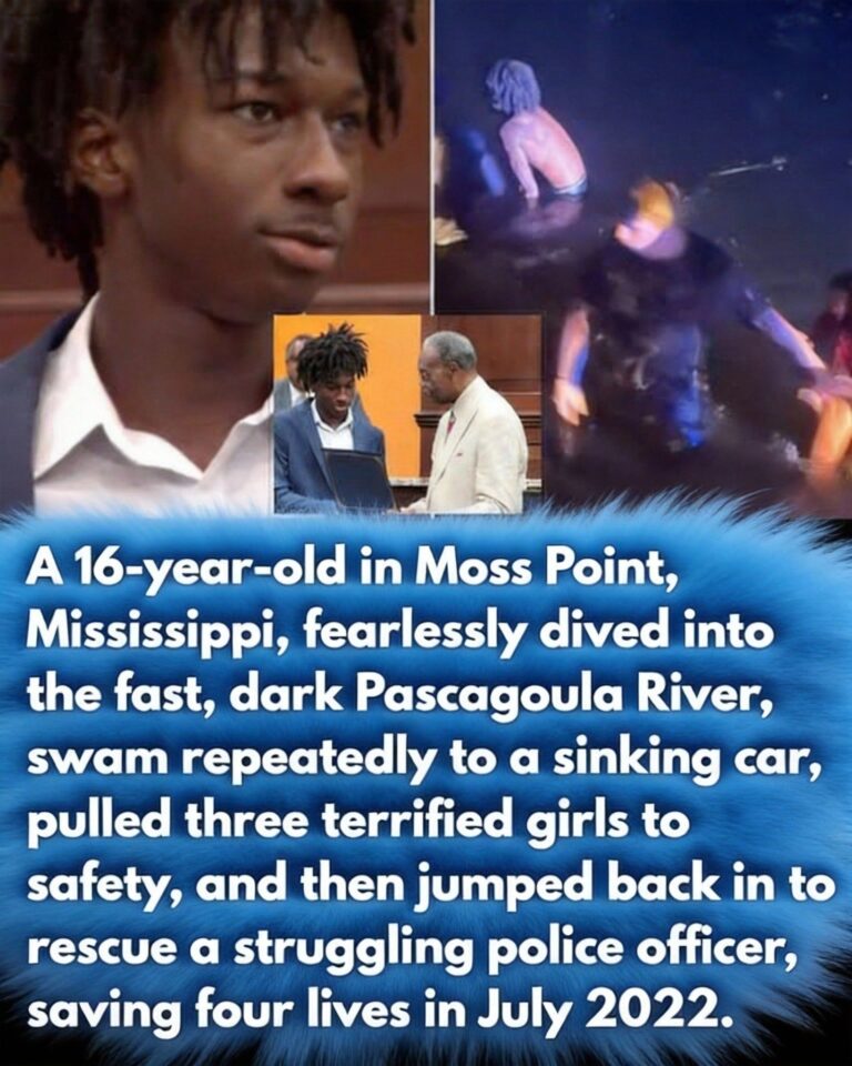 16-Year-Old’s Quick Action in River Rescue Protects Three Girls and a Police Officer