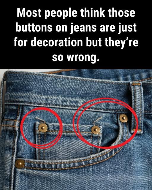 Those Tiny Buttons on Your Jeans Actually Have a SHOCKING Purpose
