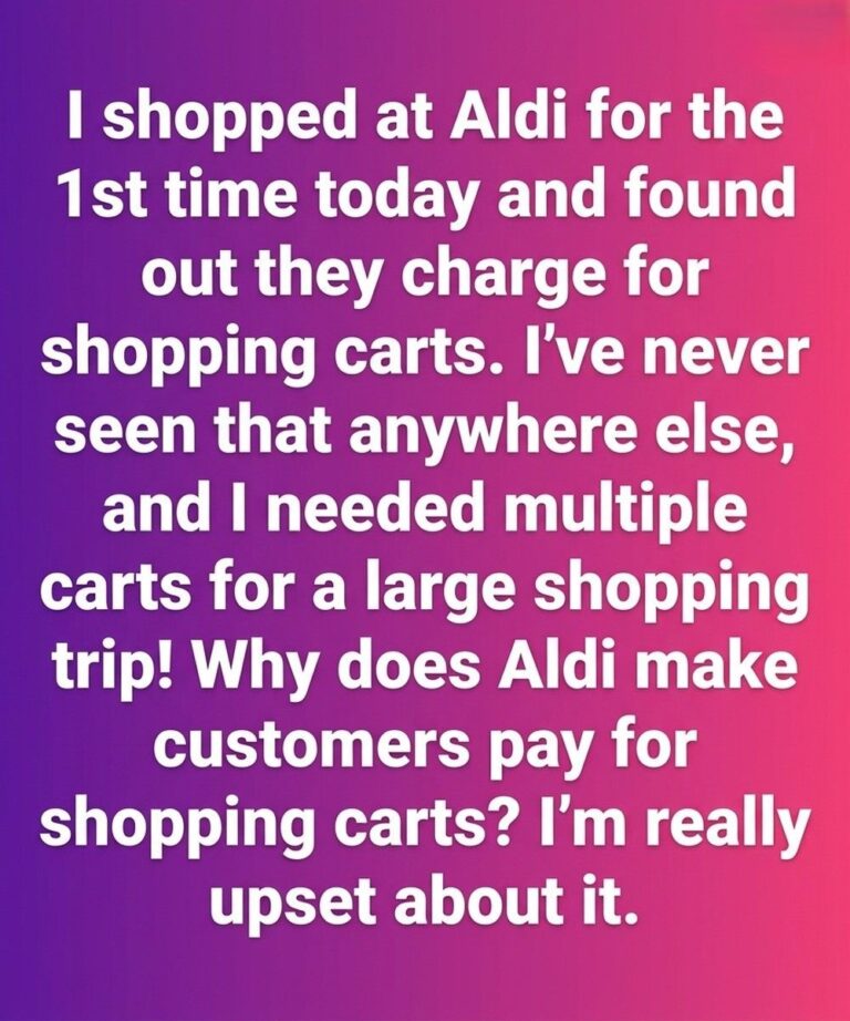 The Simple Reason Aldi Uses a Coin Deposit for Shopping Carts