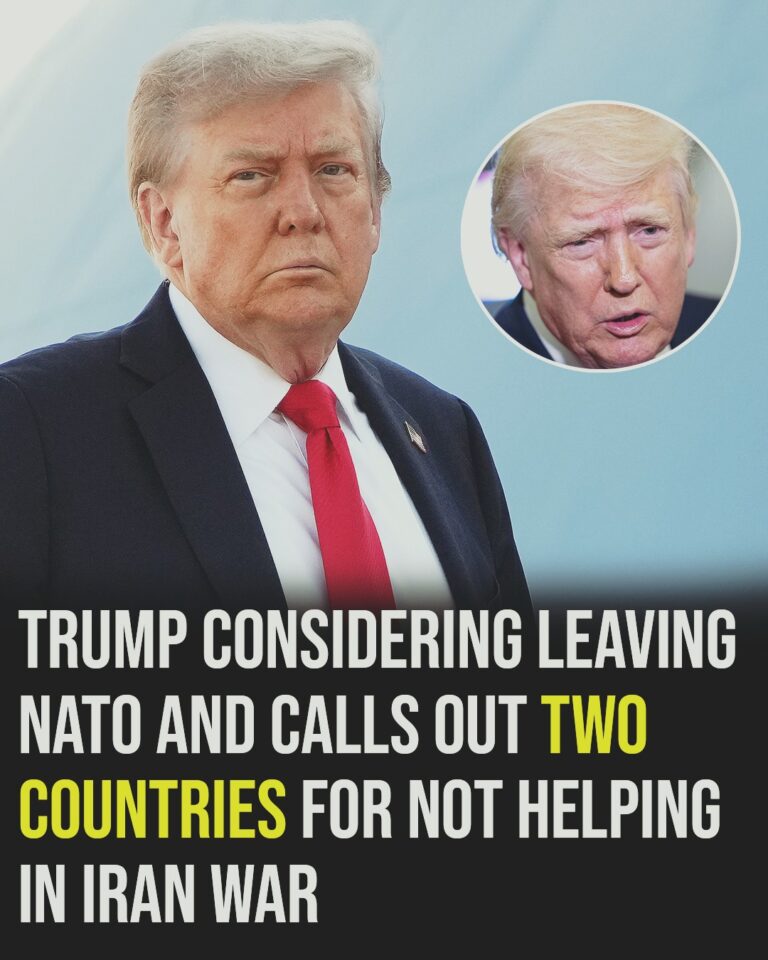 “Trump Says He’s Considering Withdrawing the U.S. From NATO Amid Tensions Over the Iran Conflict”