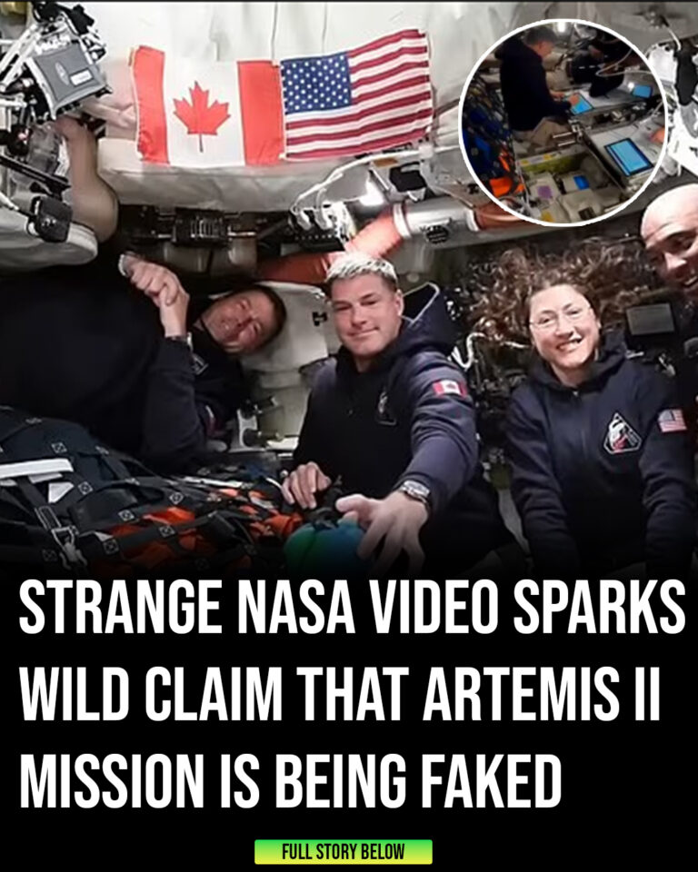 Detail in Artemis II video sparks claim that mission is being faked with green screens
