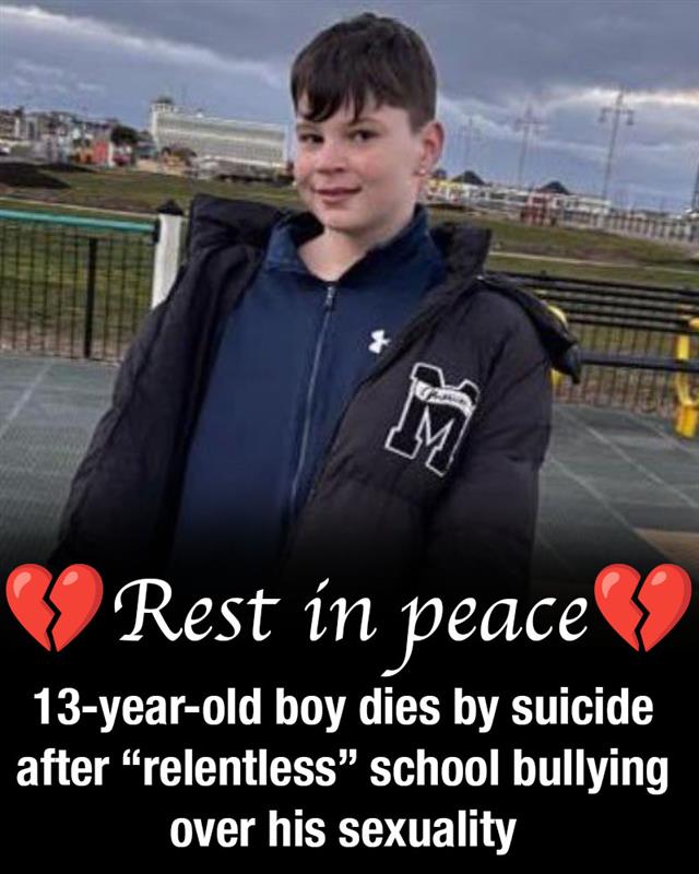 13-year-old boy dies by suicide after “relentless” school bullying over his sexuality
