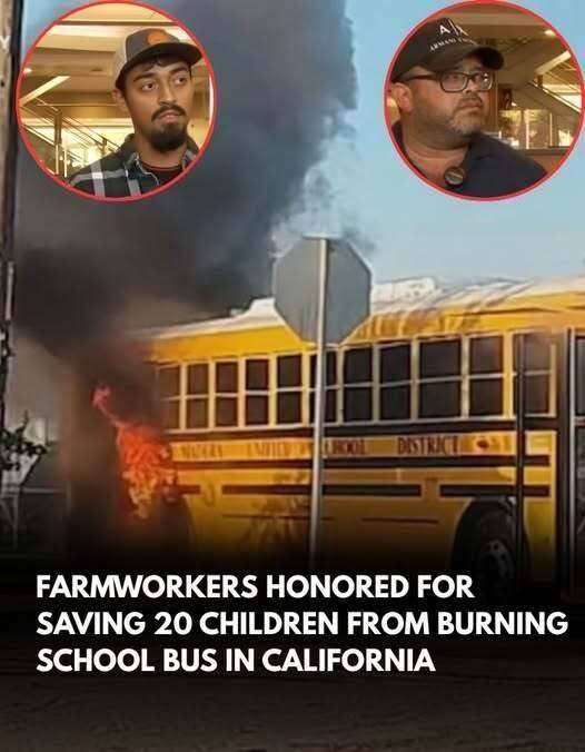 Two Local Heroes Recognized After Rescuing Students From School Bus Emergency