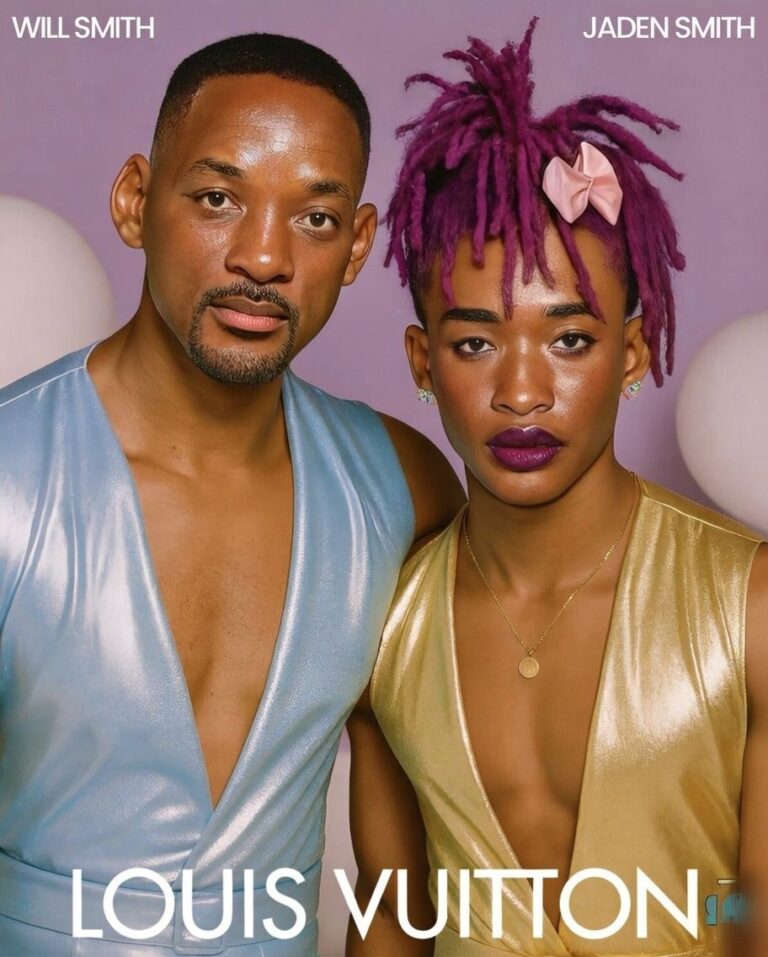 Will Smith & His Handsome Son Jaden Break the Internet in Versace Menswear — Redefining What Masculinity Really Means