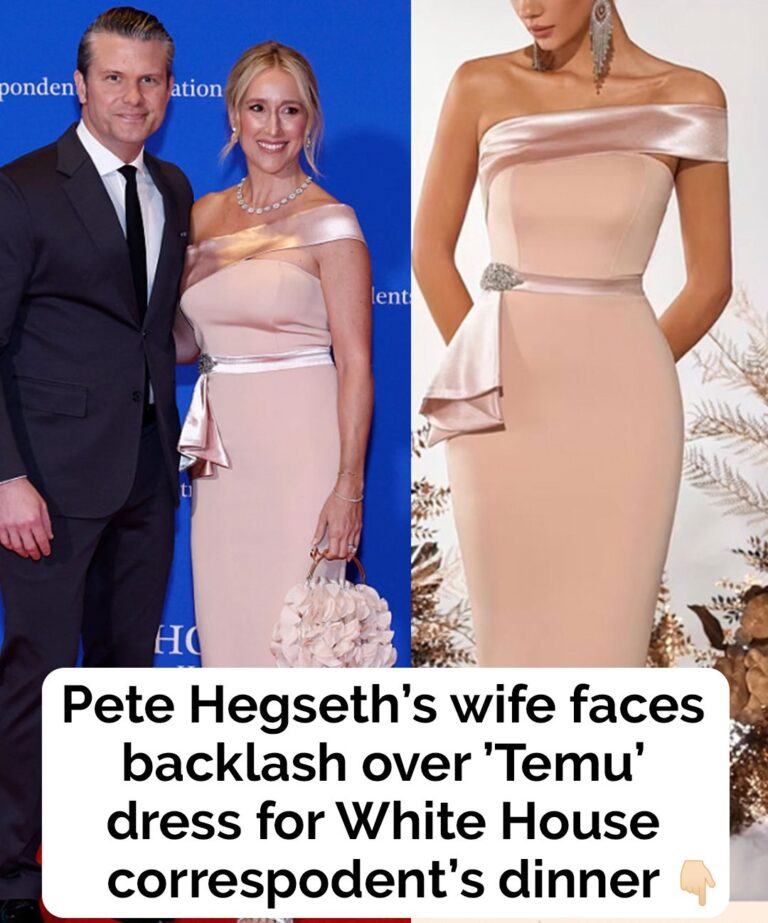 Online reactions emerge over Pete Hegseth’s wife’s outfit choice