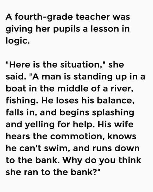 A lesson in logicc.