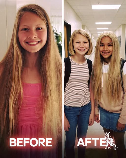 After my daughter cut her hair for a child battling cancer, I was called to the school for something unexpected