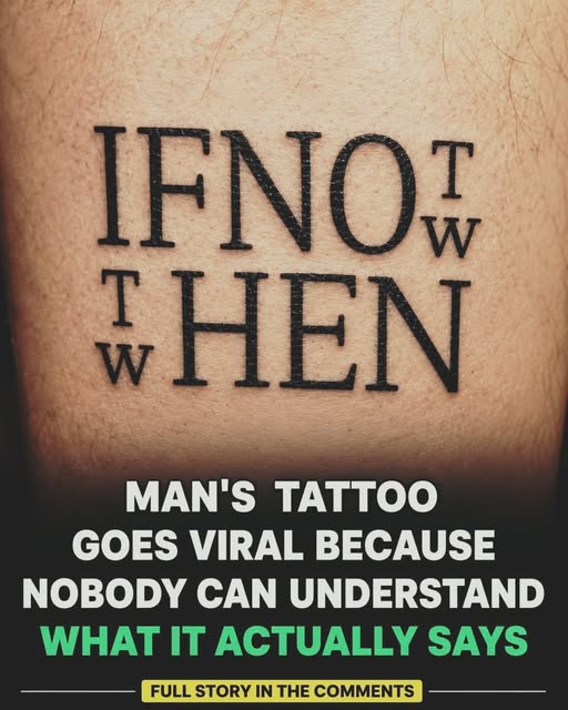 A Man’s Tattoo Goes Viral After People Struggle to Understand Its Meaning