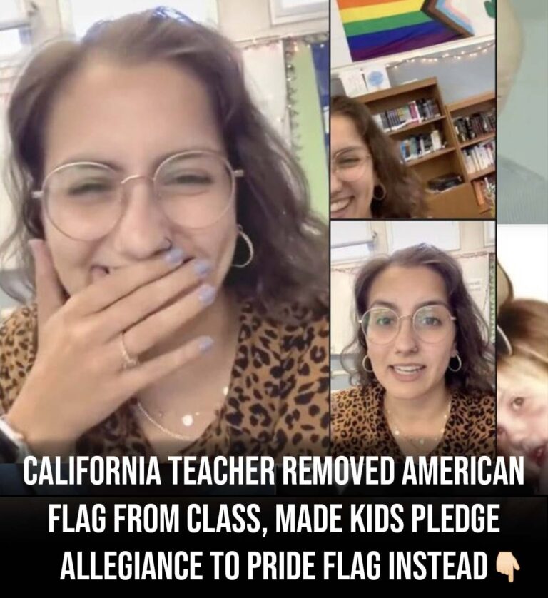 Teacher removes U.S. flag from classroom, makes kids pledge allegiance to pride flag