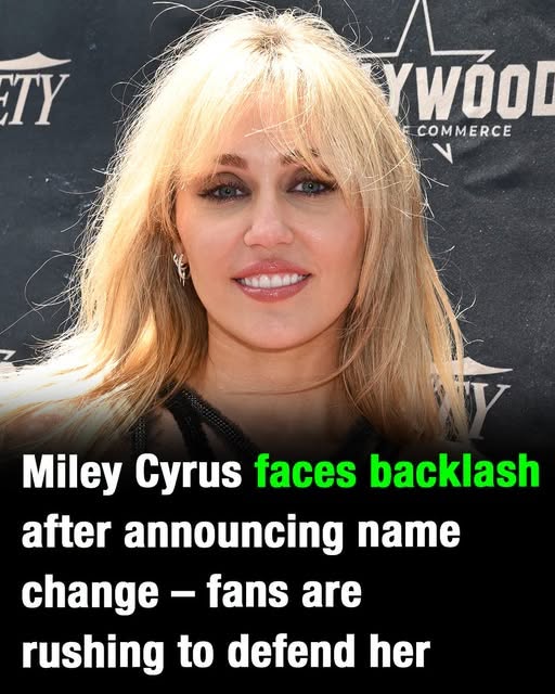 Miley Cyrus faces backlash after announcing name change – fans rush to defend her